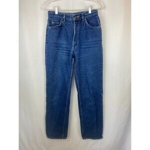 Vintage Lee Riders 80s Jeans Women’s 11M Made In USA Blue Denim Straight Leg